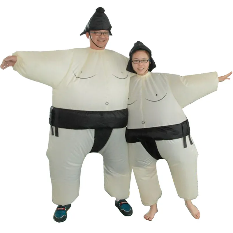 Halloween-kostuums COS Grappige Sumo Kostuum Props Stage Show Cartoon Doll Opblaasbare Kleding Service Veel kleuren