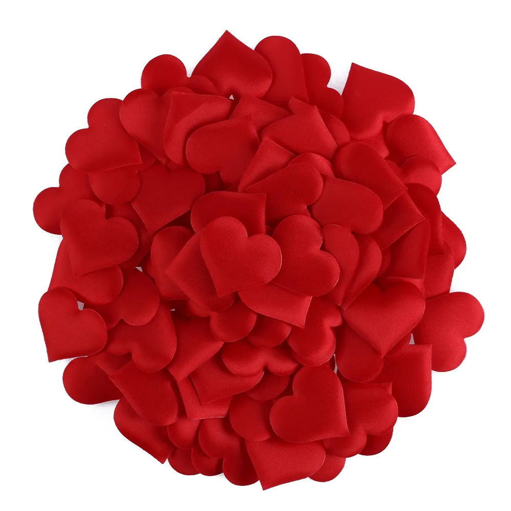 100 teile/los herz blume box valentinstag Liebe Geformt Schwamm Blütenblatt Für Hochzeit Dekorative Handgemachte DIY Blütenblätter Geburtstag Tisch Hochzeit party Supplies