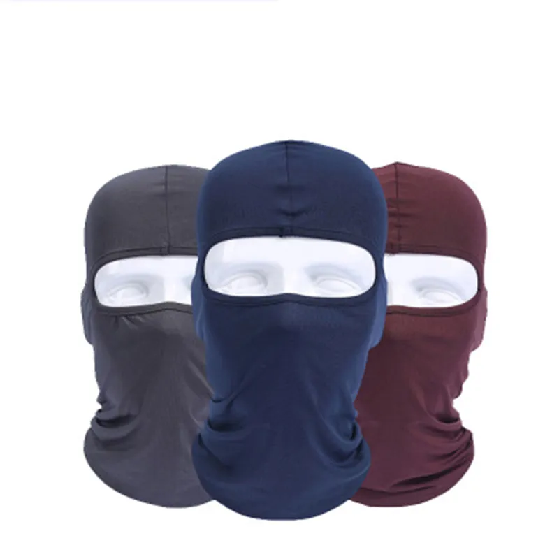 2019 vente chaude cyclisme masque facial ski cou protégeant cagoule extérieure masque complet ultra mince respirant coupe-vent