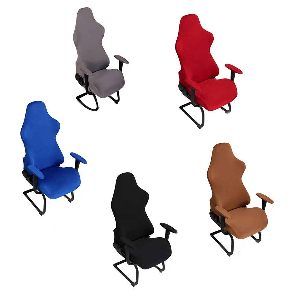 Datorstolar Protector Spanex Elastisk Dekoration Soft Chair Cover Removable Gaming Office Fåtöljer Polyester Modern