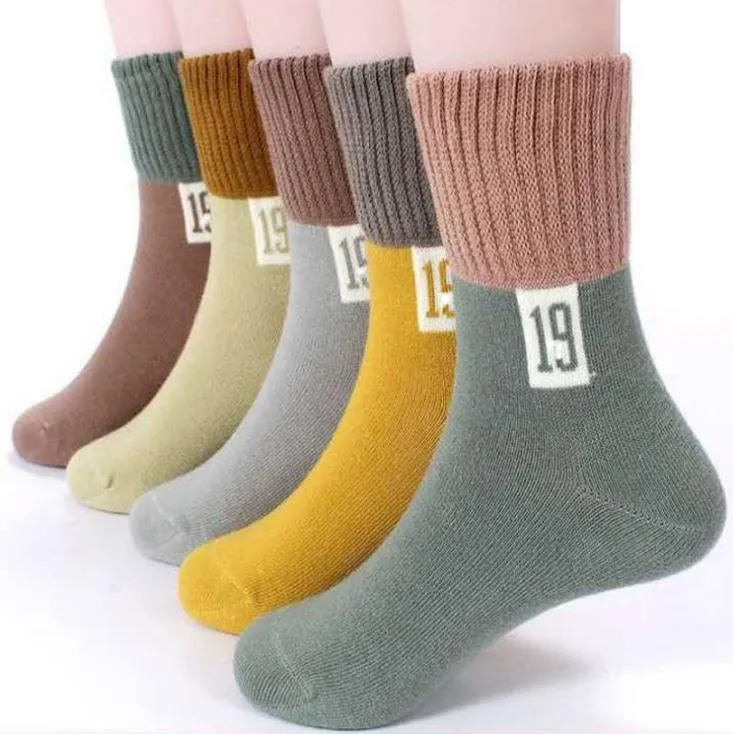 Baby Kids Socks Fashion Girl Boy Teen Mid Sock 1y-15y Assorted Colors