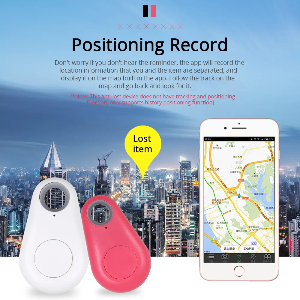 Accessoires voor mobiele telefoons Slimme afstandsbediening Anti-verloren sleutelhanger Alarm Bluetooth Tracker Key Finder Tags Keyfinder Localizador gps L3342123