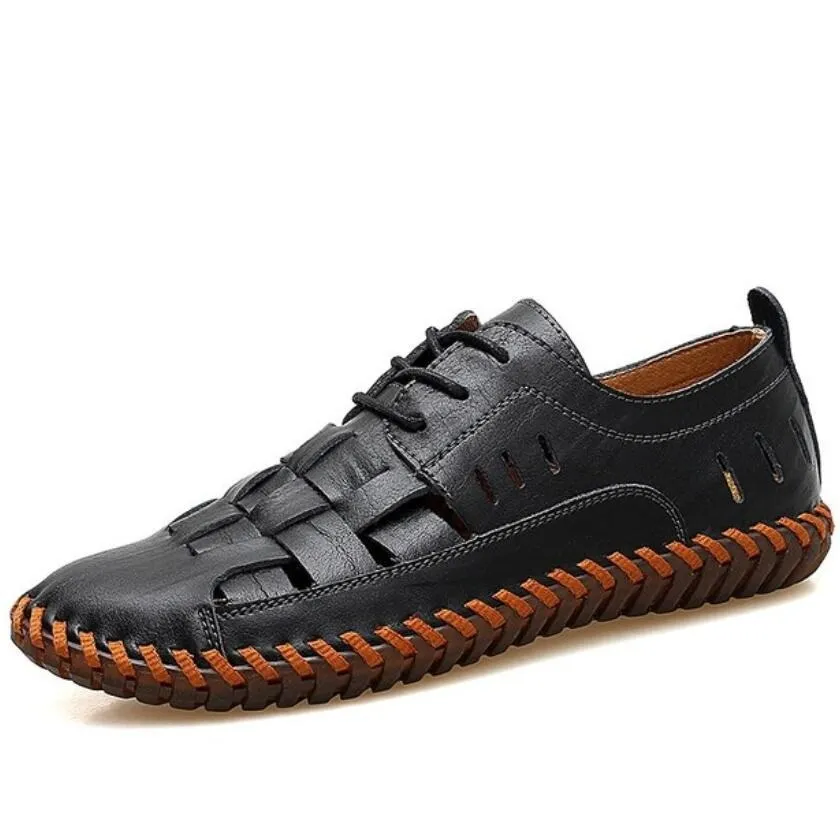 Nieuwe 2019 lente zomer rits heren loafers mode ademend mannen flats lederen casual schoenen ontwerpers mocassins heren schoenen maat 38-48