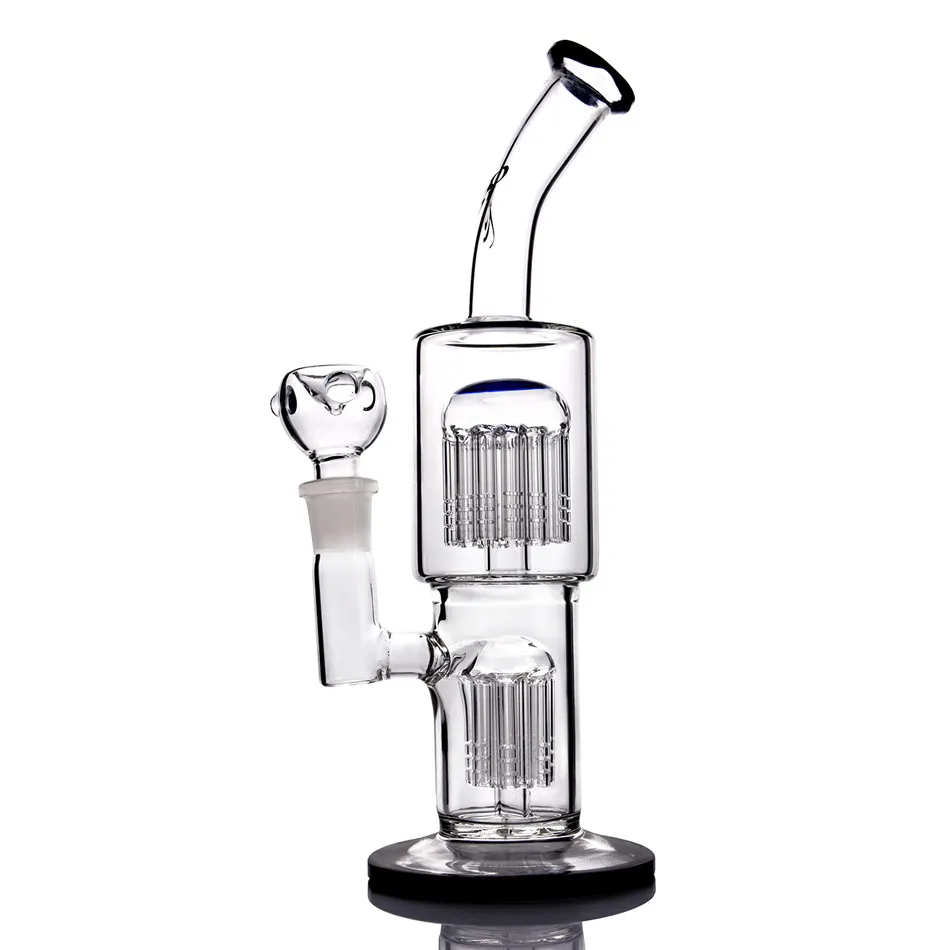 Klein Recycler Magy okulary dab platformy Hoahs Water Bong Gruba szklane rury wodne z 18 mm miską 11,8 cala