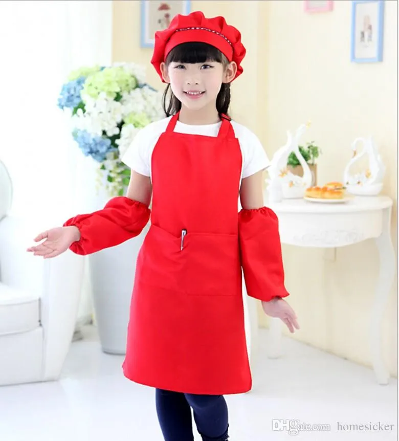Tablier Enfant Avec Toque De Chef 100% Coton Réglable - Tablier Cuisine Garçons Filles 2-6 Ans Avec Poches, Motif Fun