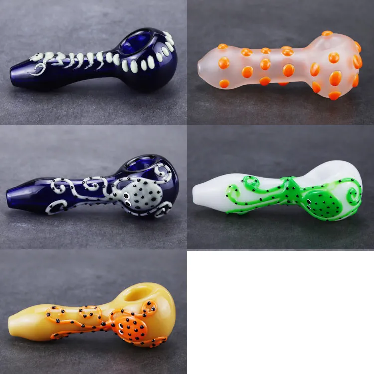 Pipes à fumer en verre Vente chaude Fabrication Pipes à main Haute qualité Concombre Cuillère Tuyau Incroyable Heady Bongs en verre Meilleure qualité