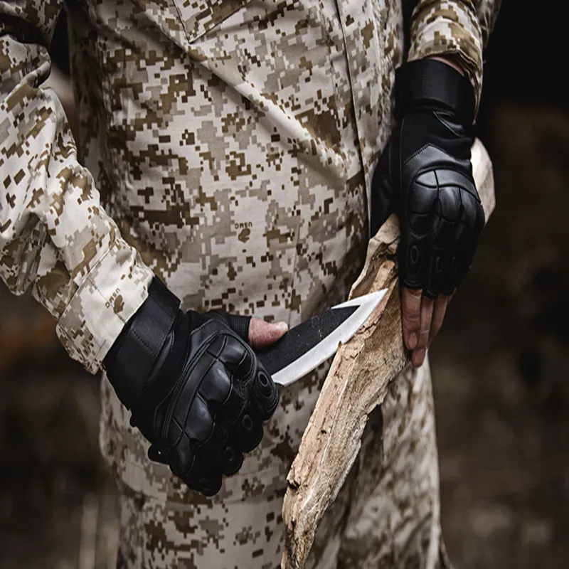 Fashion-Tactical CS Gants Forces spéciales Navy Seals Gants de combat Fitness Half Finger Machinist Militar Antiskid