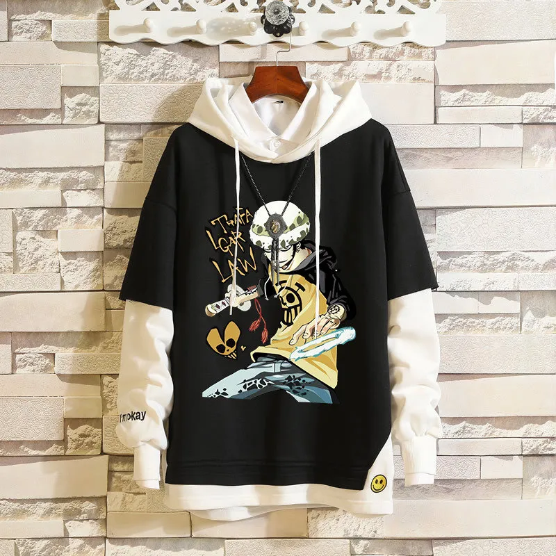 Anime cosplay hoodie en bit portgas d ess tony tony chopper apa d luffy ny unisex hoodie kläd tröja245u