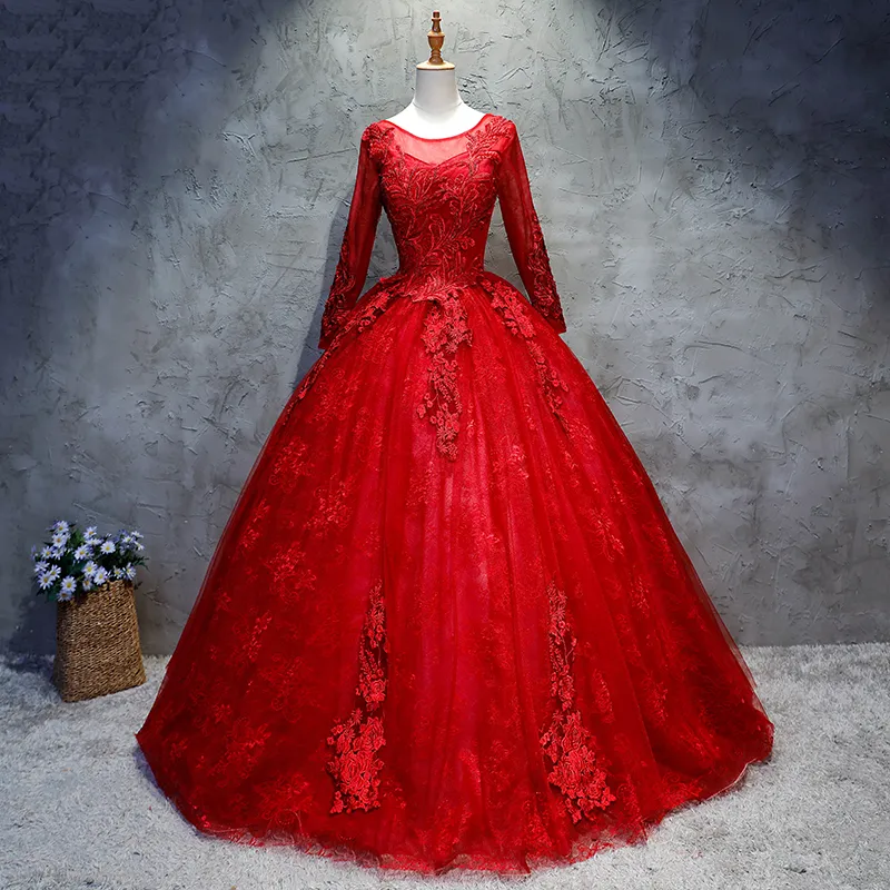 Vestido de 15 anos manga sales longa