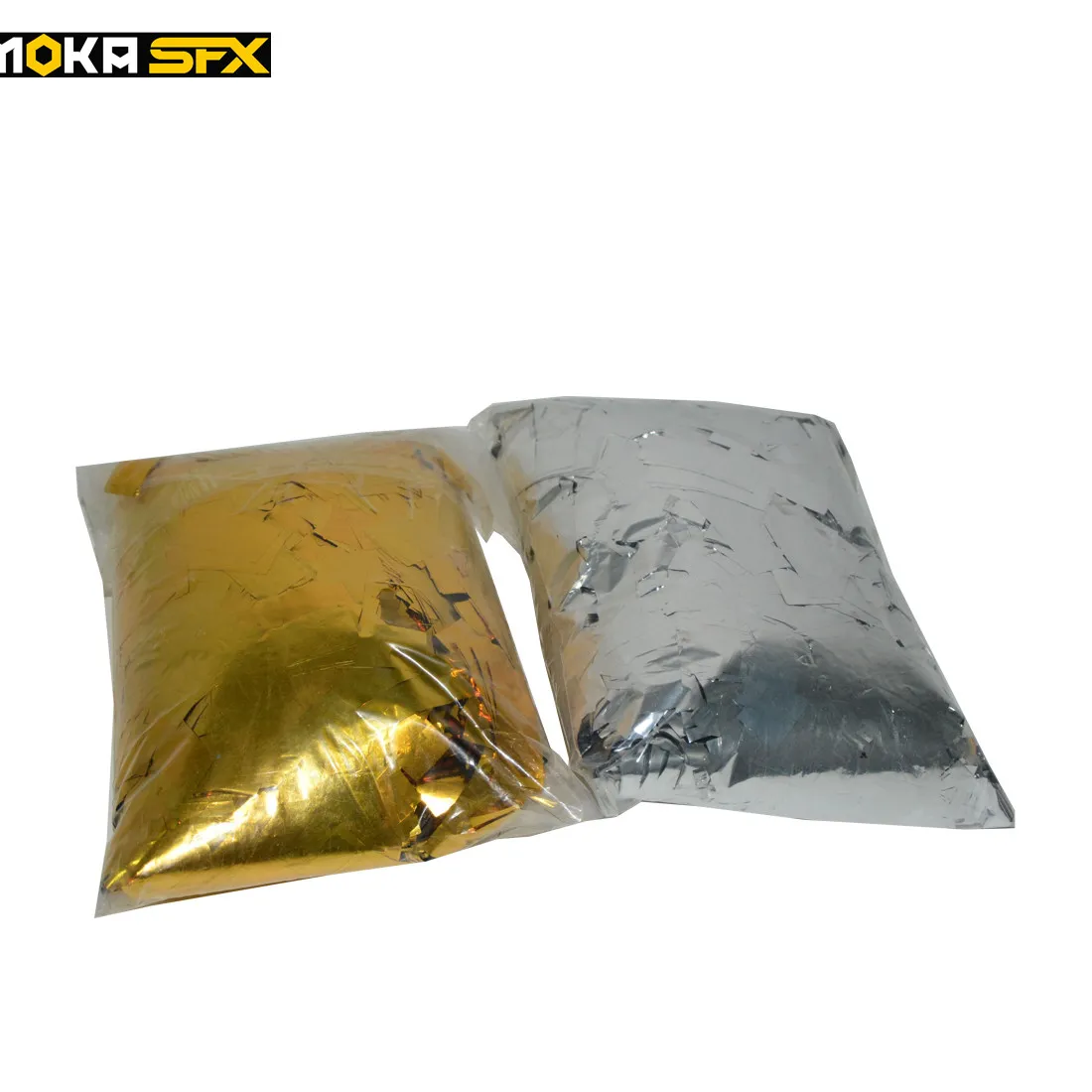 5Bags/Lot Gold en Silver Mylar Confetti Paper Metallic gekleurd papier voor Confetti Cannon Machine in Stage Effect