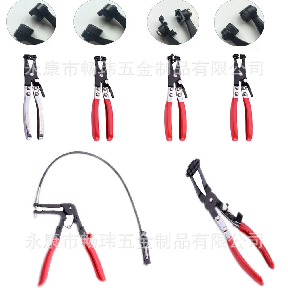 Pliers Curved Bendable + Straight Throat Tube Bundle Clamp Pipe Wrench