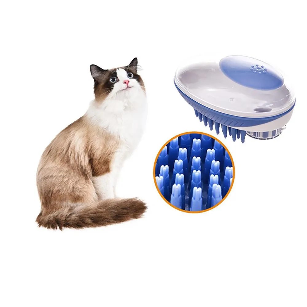 US Ship DHL Pet Bath Brush Cat Dog Massage Brushes Removes Loose Hair Comb Pet Shower Scrubber 2 In 1 Shampoo Dispenser Pets Grooming Tools
