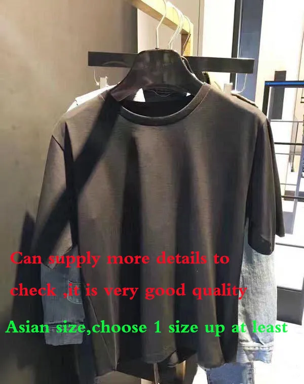 2020SS Mode Letter Design Herr Casual T-shirts i bomull med korta ärmar Dam Smal asiatisk storlek S-XXL