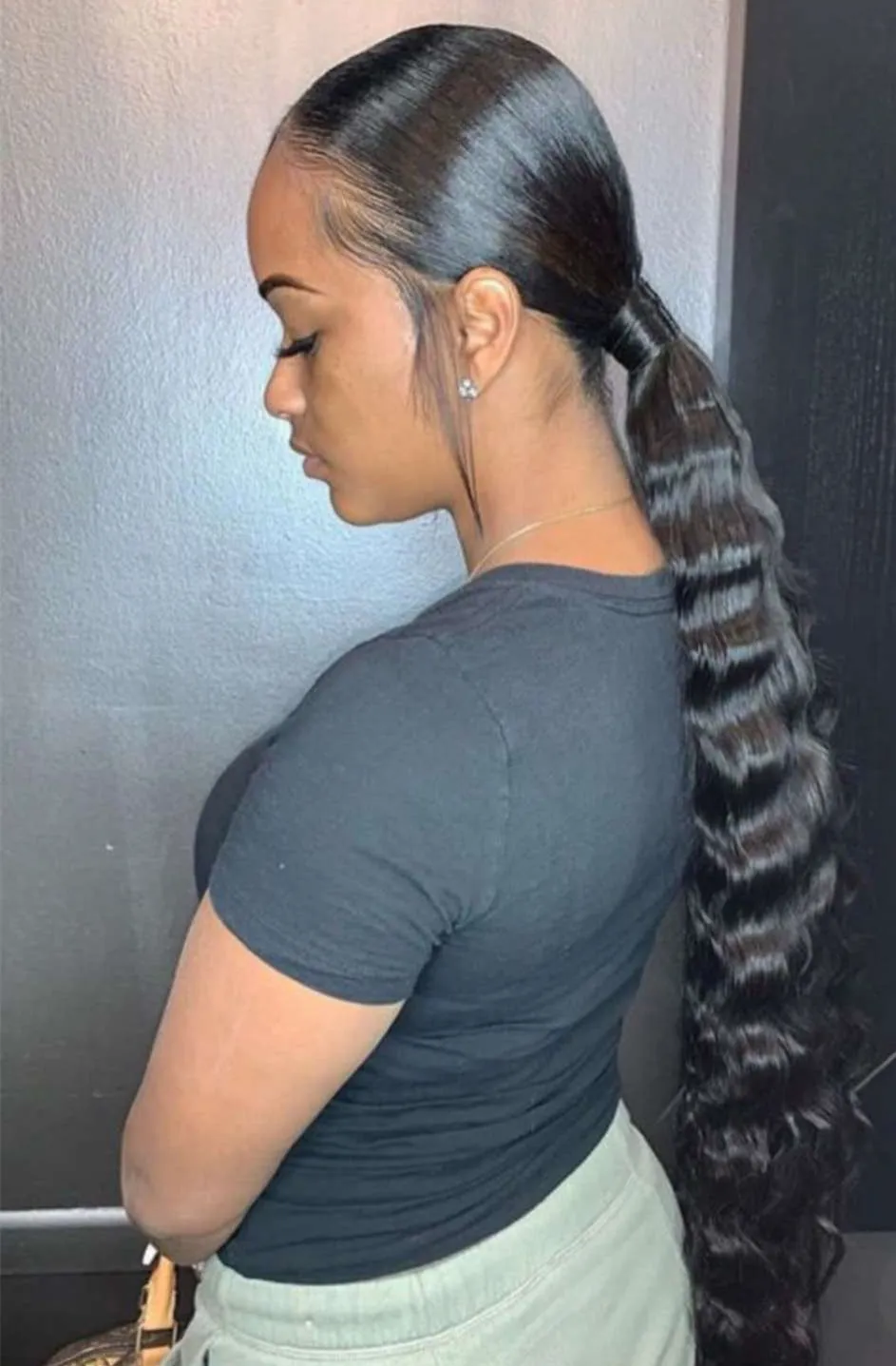 Risparmia alla grande su Estensioni Di Capelli Per Capelli Coda Di Cavallo  Capelli Indiani Coda Di Cavallo Con Coda Di Cavallo In Onda Profonda