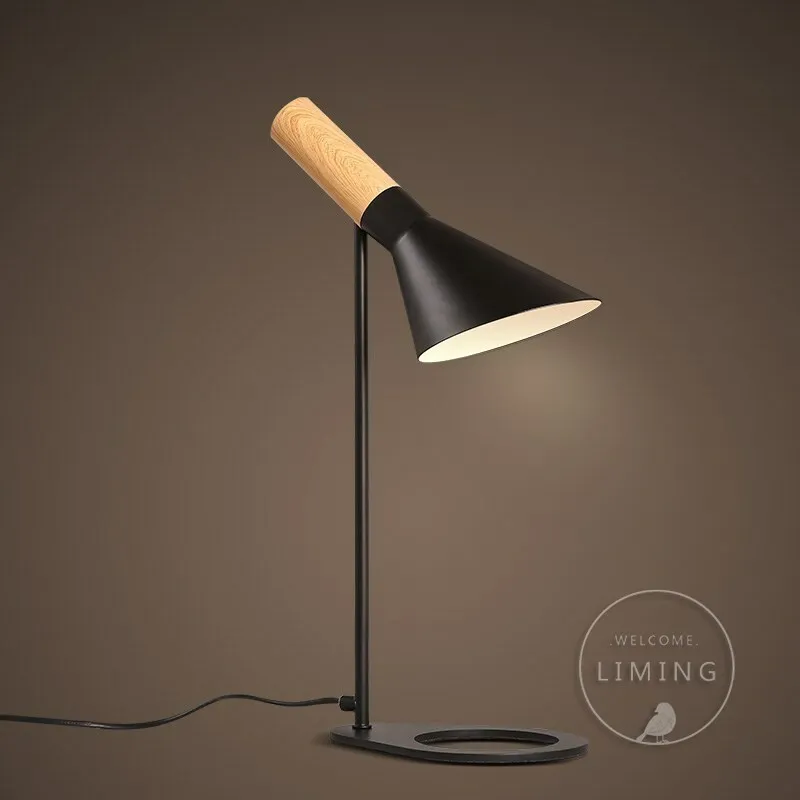 Replica-Arne Svart / Vit bordslampa Europa AJ skrivbordslampa Cafe Aisle Hall Read Lights Cafe LED-lampa E27