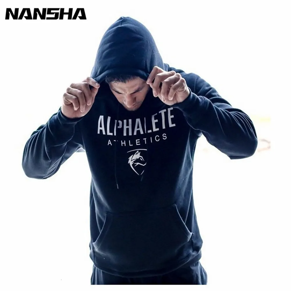 ALPHALETE Men Gyms Hoodies Gyms Fitness Bodybuilding Sweatshirt