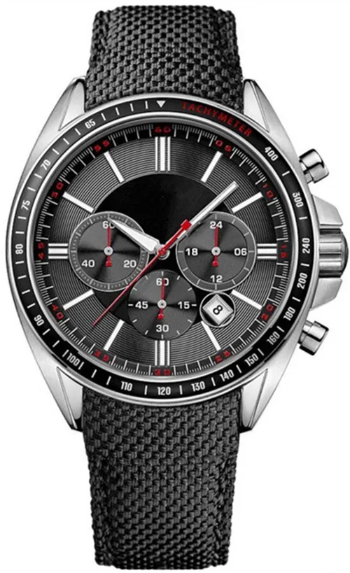 Mens Watches Designer Watch Fashion Men's Quartz armbandsur med läderrem AAA Kvalitet HB Men Sport Stop Clock Movement Wristwatches
