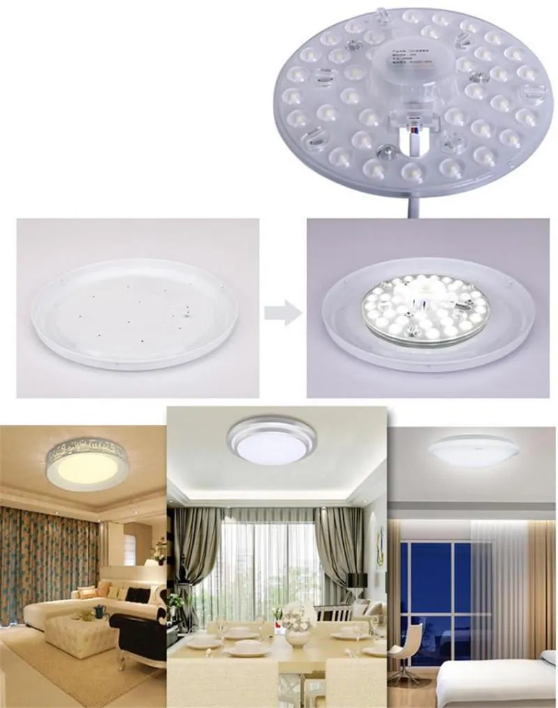 12 W 18 W 24 W 36 W SMD 2835 LED Module Plafonnier LED Plafond Circulaire  Lampe Magnétique Anneau Rond Panneau LED Avec Aimant Du 7,84 €