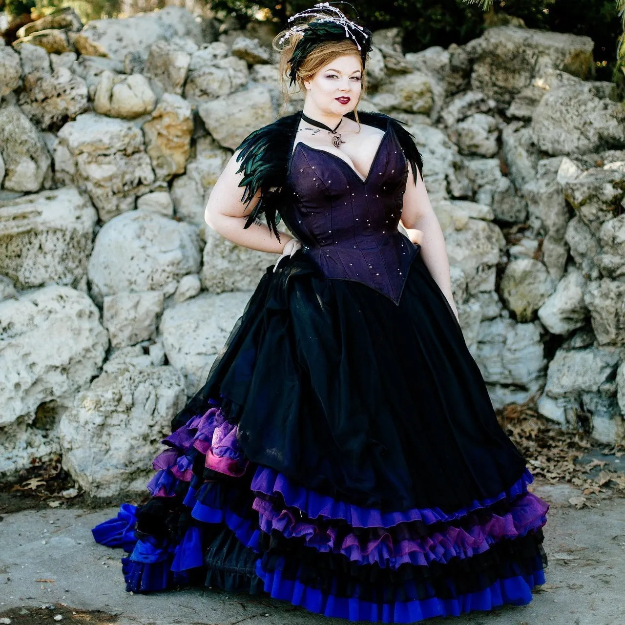 plus size gothic wedding dresses