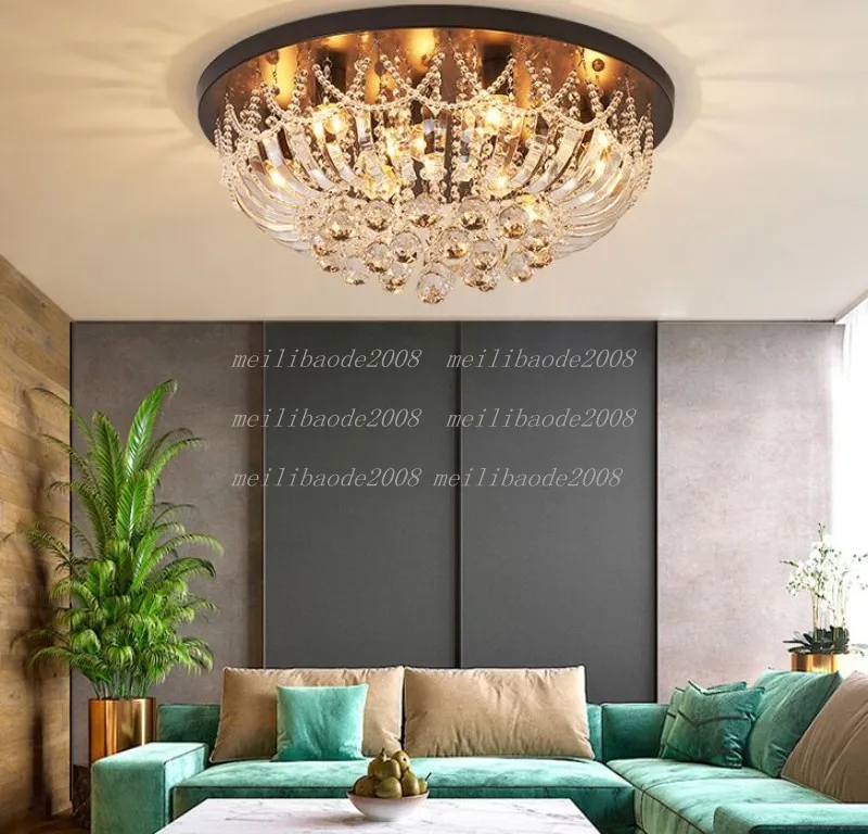 Nordic Crystal Ceiling Lights Creative Art Deco Led Taklampa För Vardagsrum Studie Sovrum Kök Mat Lampada Soffitto Myy