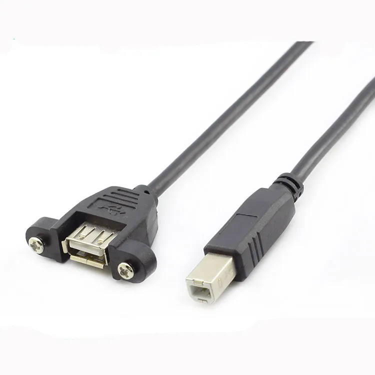 30cm Black 3.5 Mm To Usb 2.0 Female Mounting Adapter For 3.5 Mm To Usb