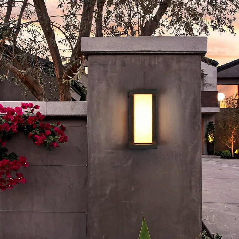 Outdoor Wall Porch Lights Led Wall Sconces IP65 Lighting Fixture 3-Speed Dimmable Wall Fixture Warm White Cold White Nature White