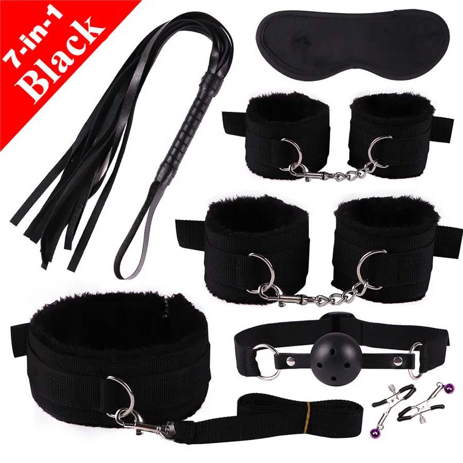 7 In 1 Bondage Set Fetish Restraint Gear For Couples Adults_voghion.com