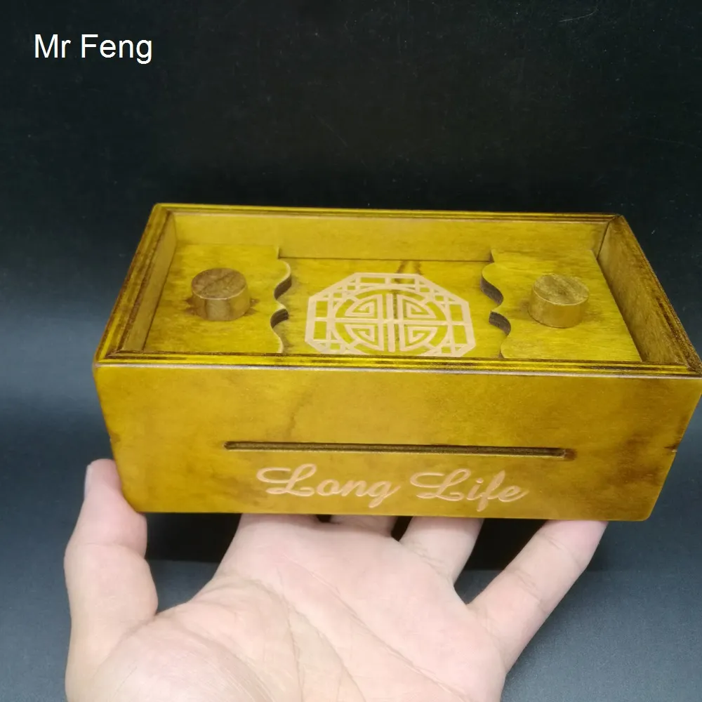 Wood Secret Box Brainteaser Puzzle Wooden Puzzle Game Gift Magic Box