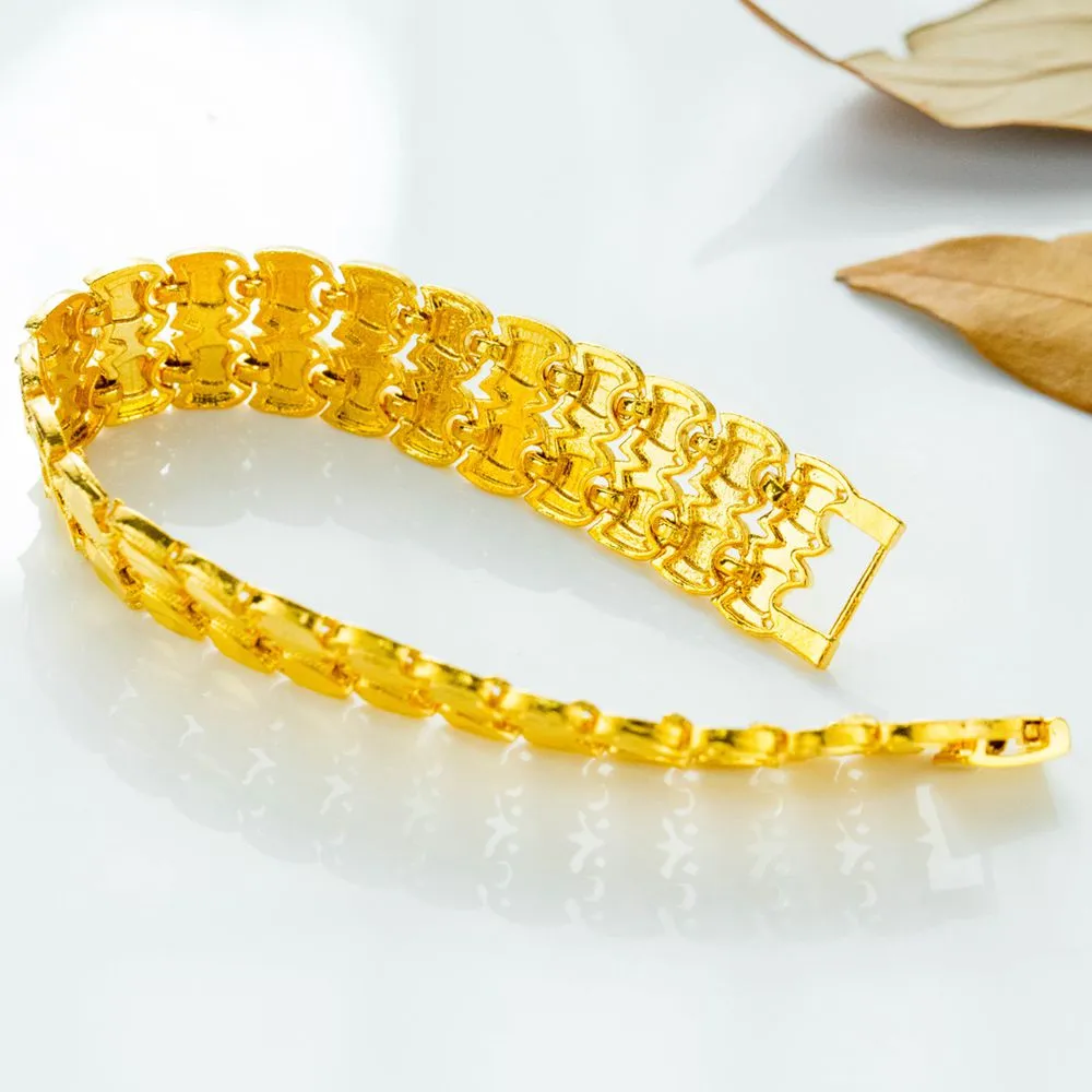 Buy Stylish Daily Wear Simple Gold Bracelet Designs for Ladies