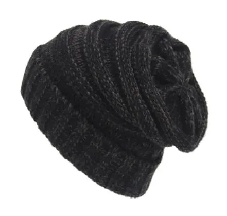 Moda-Pais Crianças Chapéus de malha Mamãs do bebê Chapéus de malha de inverno Gorros na moda quentes Chapéus de crochê Gorros desleixados ao ar livre CCA