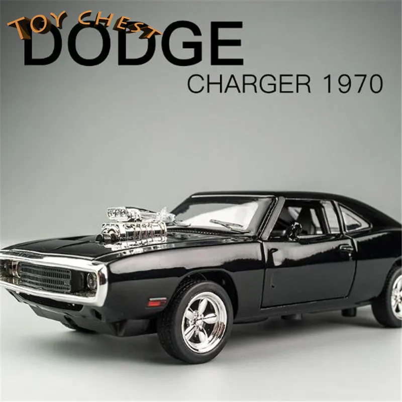 TOY CHEST Brand 132 Fast & Furious DODGE CHARGER 1970 Four Open Pull