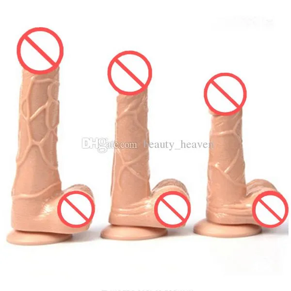 Yapay penis Vibratör Erkek Yapay penis kadınlar için Seks oyuncakları Kadın manuel mastürbasyon cihazı çiftler için Gerçekçi Yapay Penis seks ürün