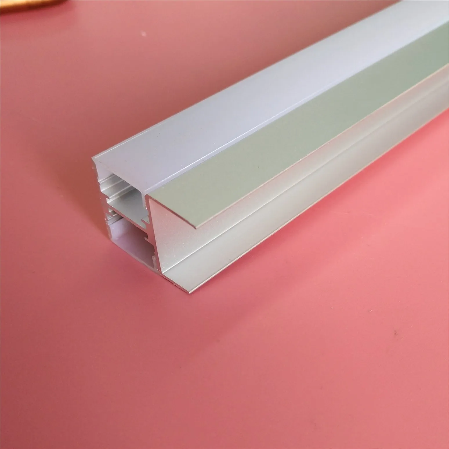 Free Shipping Hot sale lighting aluminum profile,aluminum h channel profile with special end cap 2m/pcs 90m/lot