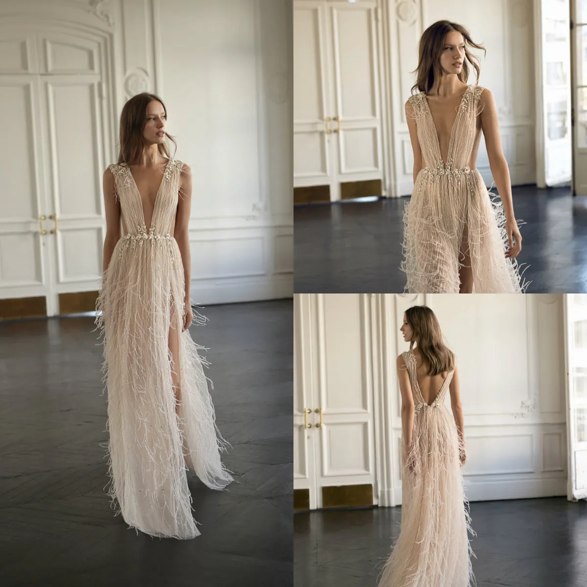 Robes De Mariée Bohème: Robe Nuptiale En Ligne A, Robe À Clôture À
