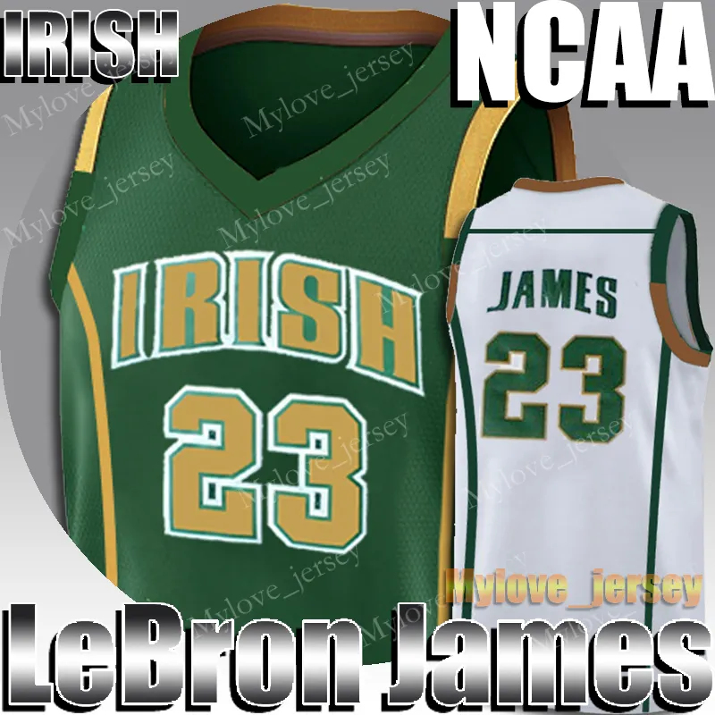 NCAA Irish St. Mary LeBron 23 James Jersey Kevin 35 Durant Tröjor James 13 Harden Russell 0 Westbrook Basketball Jersey