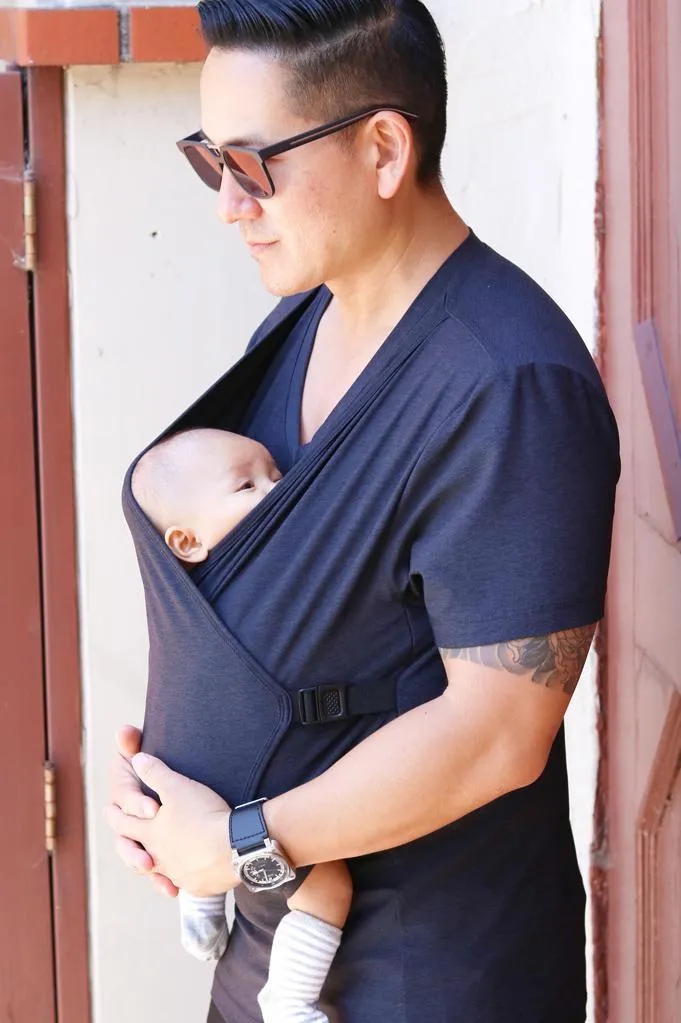 T-Shirt Porte-Bébé Papa Kangourou HEGZA - Multifonctionnel Sans Manches