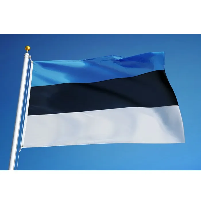 Estonia Flag 90X150CM Flying Hanging Any Style Estonian EST Flag Banner 3x5 ft Nation County Flags Indoor Outdoor Use, free shipping