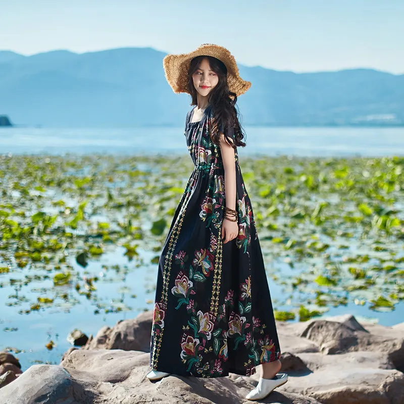 Thin cotton dress top