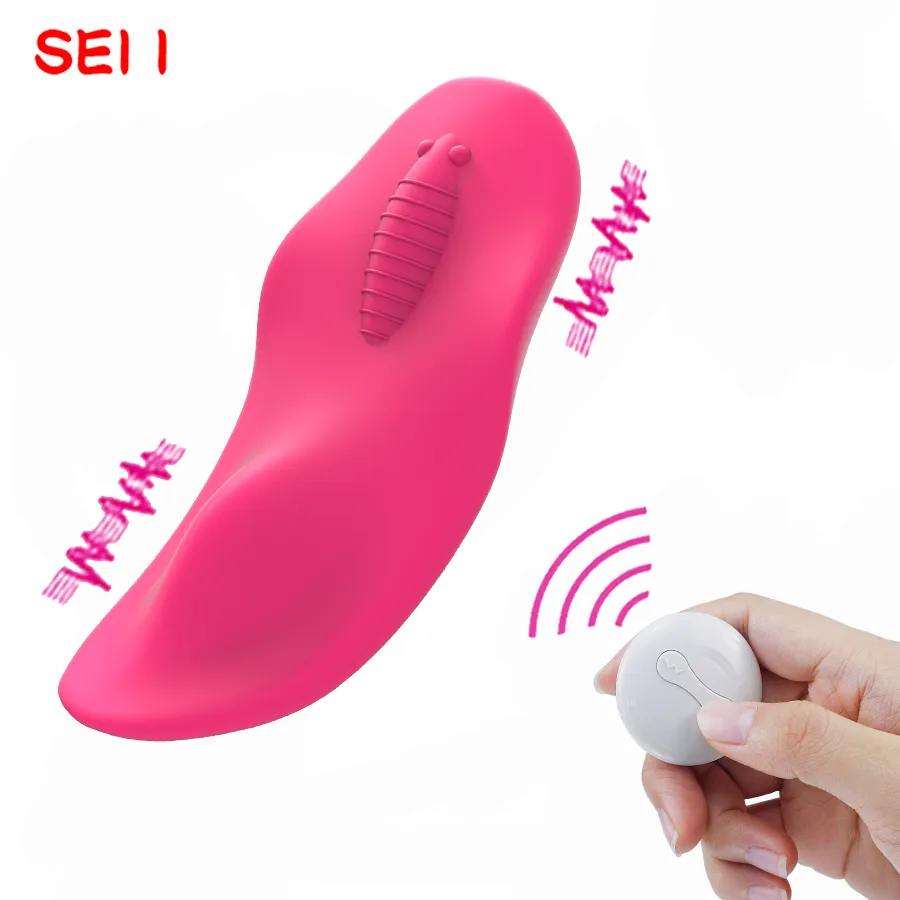 SEII Wireless Remote Control Vibrator Portable Clitoral Stimulator Invisible Wearable Panties Vibrator Adult Sex Toys For Woman Y191217