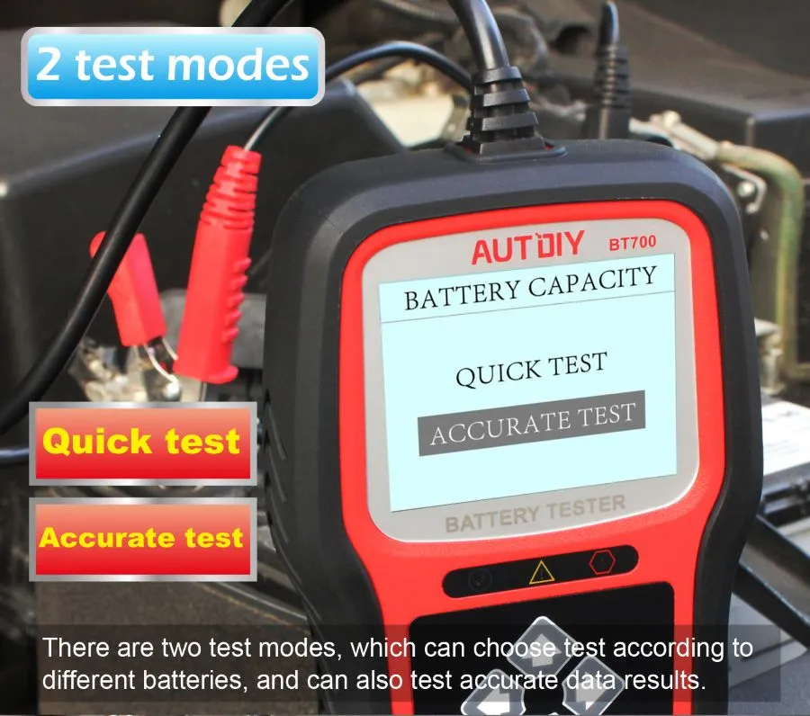 Testeur de batterie de voiture 12v 24v Analyseur de batterie automobile  numérique automatique Diagnostic précis de la batterie aussi