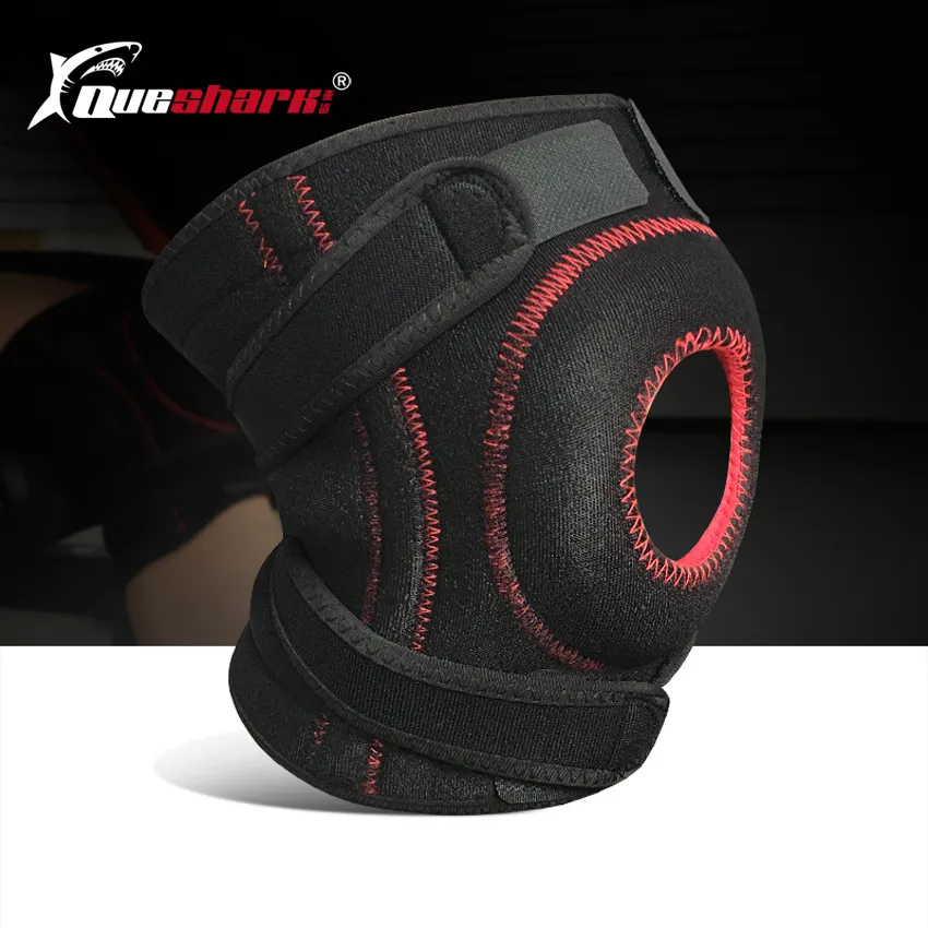 1 Pc Sports Fitness Knee Pads Spring Support Patella Guard Running Weightlifting Knee Brace Adjustable Wrap Straps Bandage