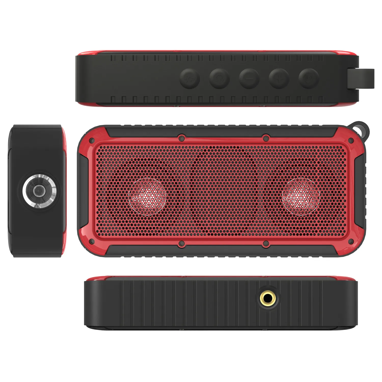 自転車スピーカーIP67 NFCとAUXサブウーファーが付いているBluetooth