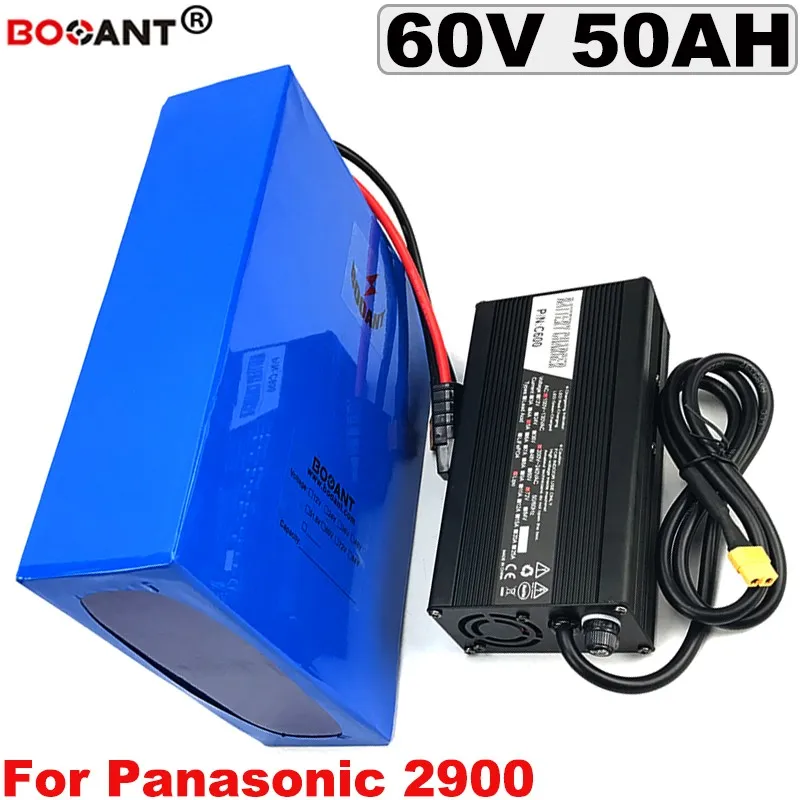 Batterie de Scooter de vélo électrique de grande puissance 60 V 50AH batterie au Lithium e-bike 60 V pour moteur 3000 W 5000 W + chargeur 5A livraison gratuite