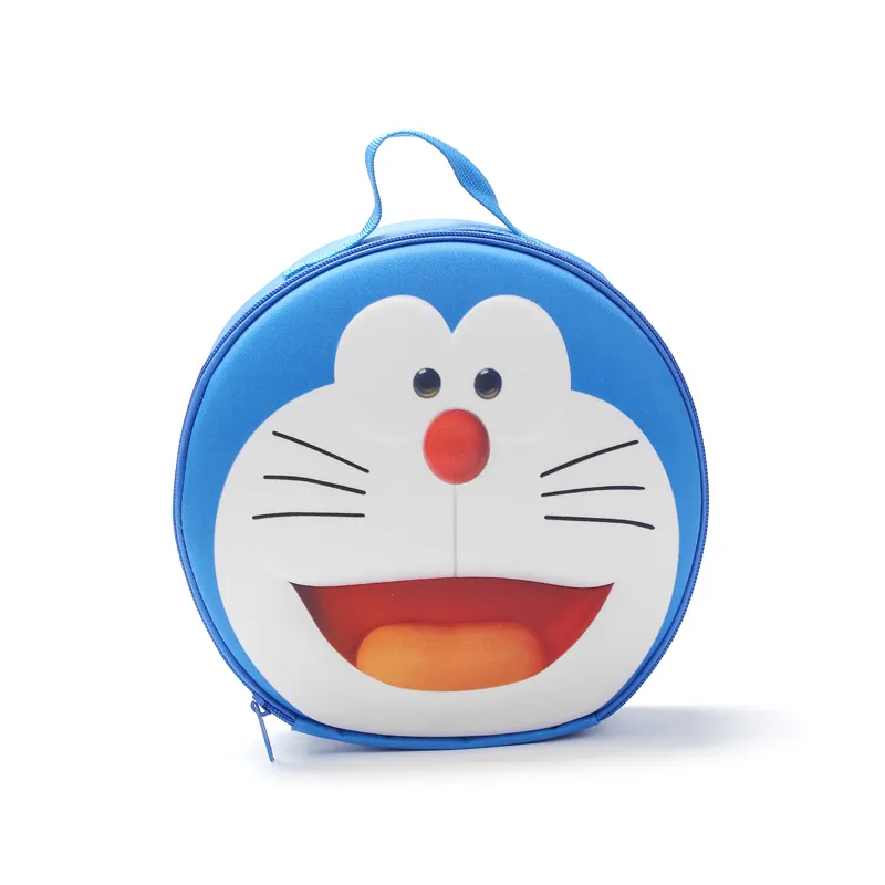 Hawaii Exclusive] Sitting Ukulele Cotton I'm Doraemon Canvas Small Tote Bag  | AlohaOutlet