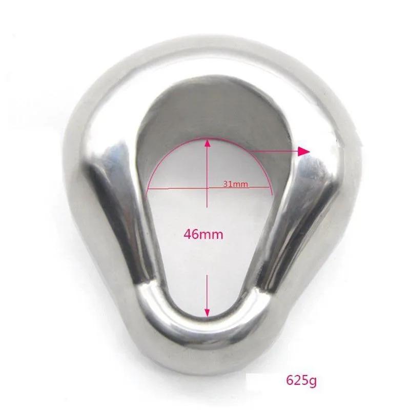 New Oval Ball Stretcher Weight Testicle Weights Stainless Scrotum Stretchers #R45