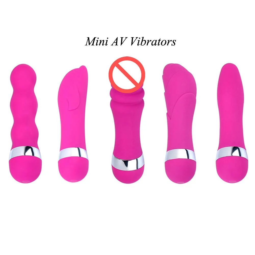 Mini AV Vibrator G-punkt Vibration Kula Realistisk Dildo Kvinnlig Onanist Erotisk Klit Massager Sexleksaker