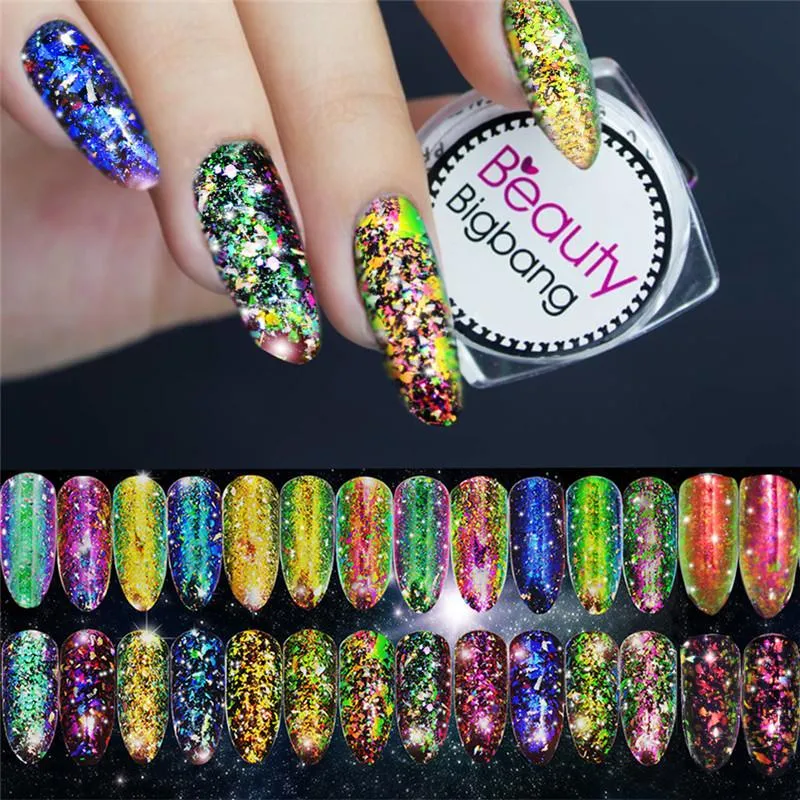 BeautyBigBang 0.2g Chameleon Nail Paillette Irregular Flakies