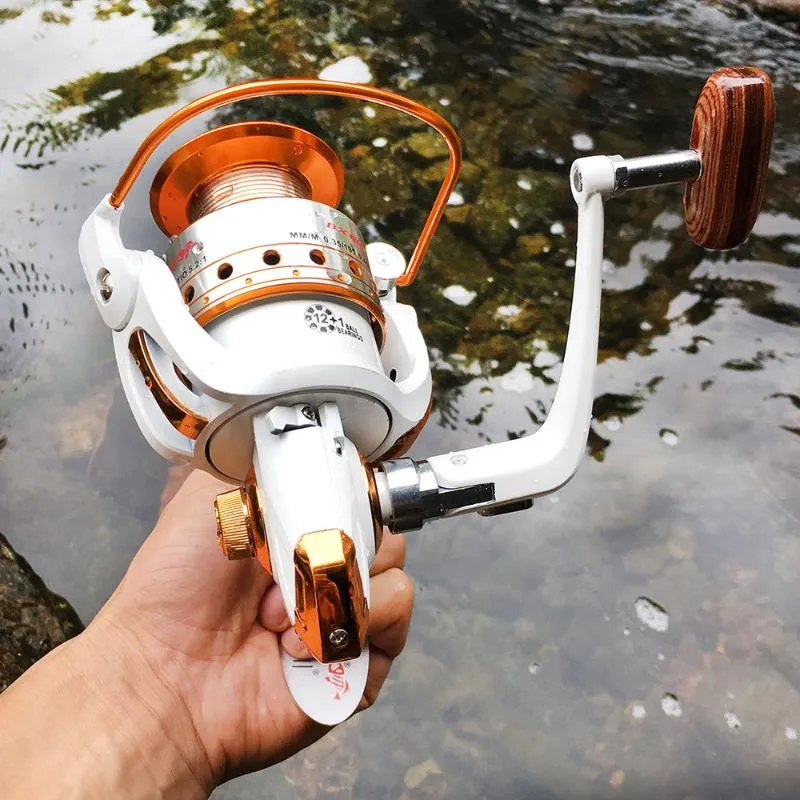 SMSOM Spinning Reel, 13 1 BB Fishing Reel, Durable & Corrosion Resistant Bearings Super Value Smooth Powerful Reel, Suitable For Saltwater Freshwater Fishing Reel (Size : RT5000