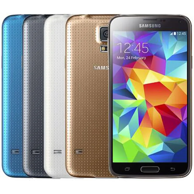 تم تجديده Samsung Galaxy S5 G900F 5.1 بوصة رباعية النواة 2GB RAM 16GB ROM 4G LTE غير مؤمن الهاتف DHL 5PCS