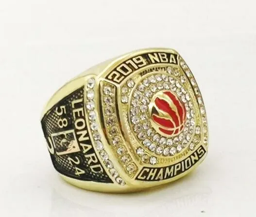 Bijoux de mode gros-européens américains 2019 Raptors bague de championnat fans souvenir festival d'anniversaire cadeau avec boîte Livraison gratuite